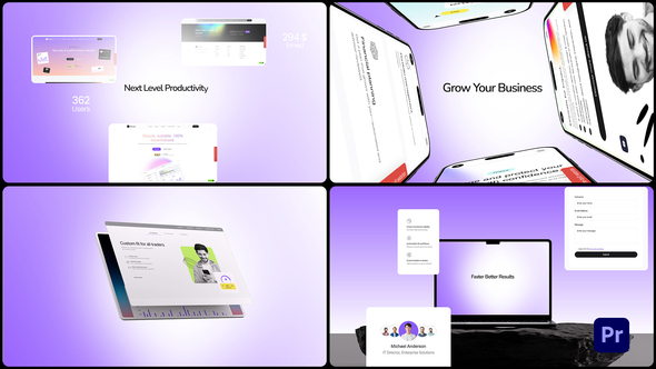 Modern SaaS Product Promo MOGRT