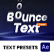 Bounce Text Preset - VideoHive Item for Sale