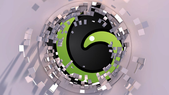 Clean Scatter Logo Reveal alt