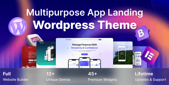AppFusion - Mobile App Landing WordPress Theme