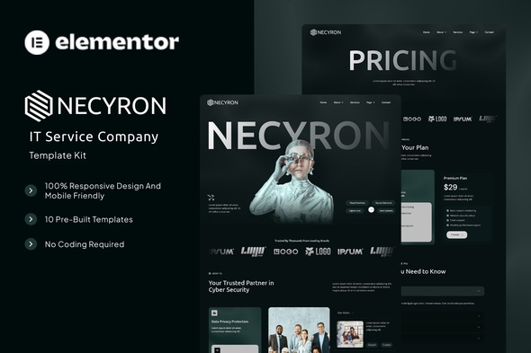 Necyron- IT Service Company Elementor Template Kit
