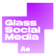 Glass Social Lower Thirds - VideoHive Item for Sale