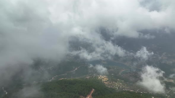 Background Clouds Texture aerial view 4 K