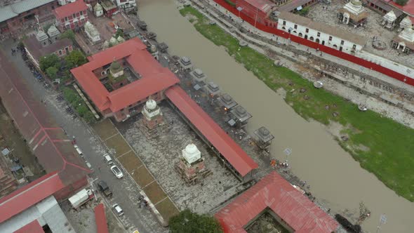 Aerial View Kathmandu Pashupatinath