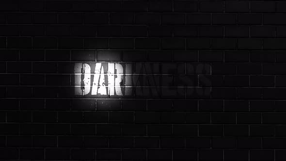 Darkness Word In Darkness Wall Background
