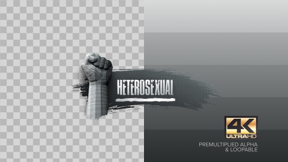 Heterosexual Gender Sign Background Animation 4k