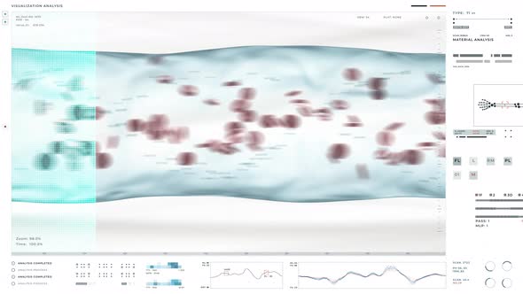 Medical software is scanning the human hand for digital blood examination alt