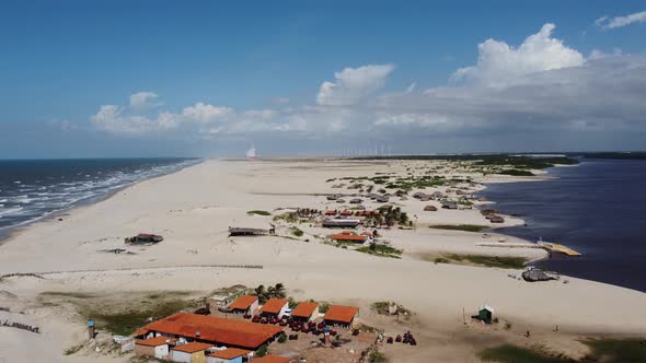 Lencois Maranhenses Brazil. Tropical scenery. Northeast Brazil.