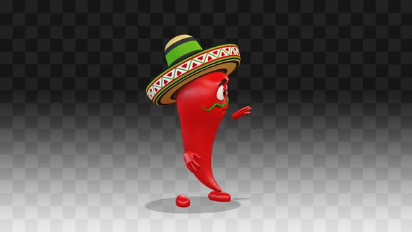 Chili Pepper Points To The Three Points