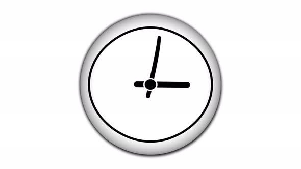 Time lapse clock animation. Clock hand speed rotation. Vd 914