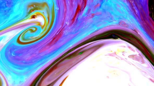Psychedelic Cosmos Galaxy Paint Texture Background 