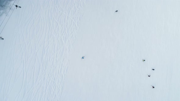 Aerial View of the Ski Resort