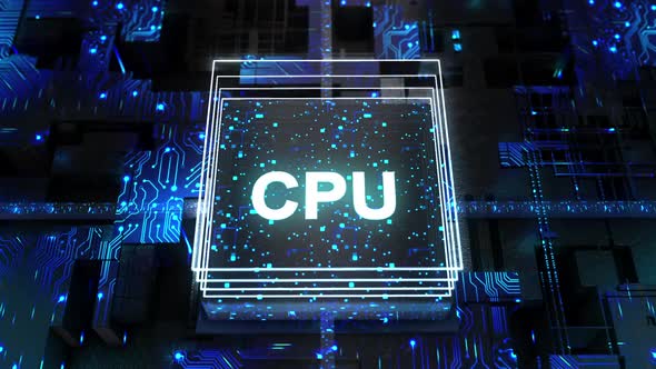 Digital Abstract Board Background Cpu