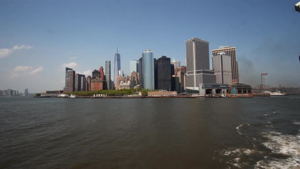 Leaving Lower Manhattan on the Boat