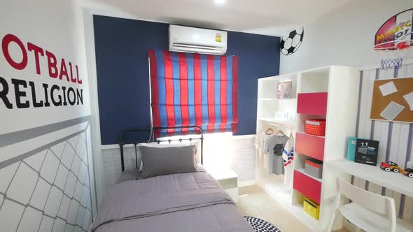 Soccer/Football Theme Decoration Idea For Bedroom