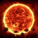 Sun with asteroids - VideoHive Item for Sale
