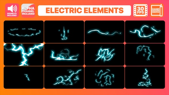 Flash FX Electric Elements | Motion Graphics Pack