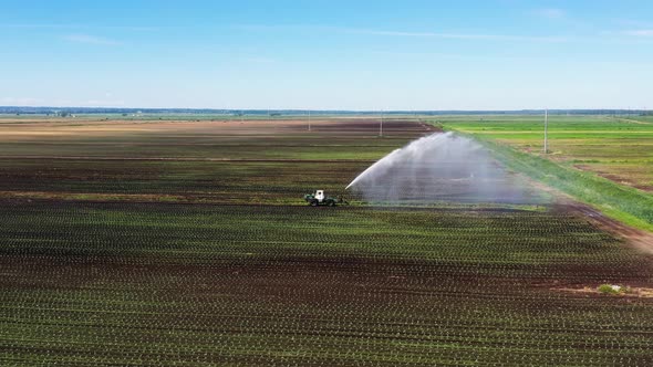 Irrigation System on Agricultural Land