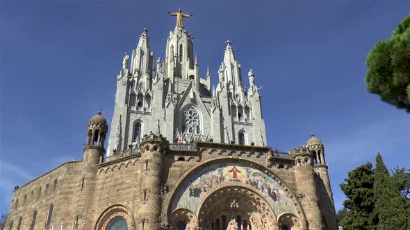 Temple of the Sacred Heart of Jesus, Mount Tibidabo, Barcelona.