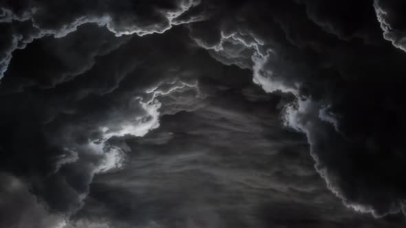 illuminating the cumulonimbus clouds with storms