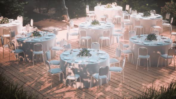 Outdoor Patio Chair and Table in Cafe Restaurant alt