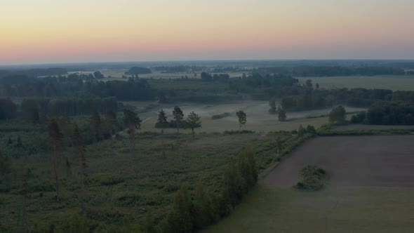 Aerial View of Countryside