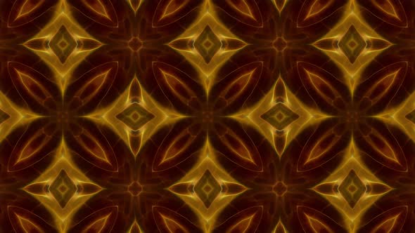 Dark Gold Kaleidoscope Loop 4K 11