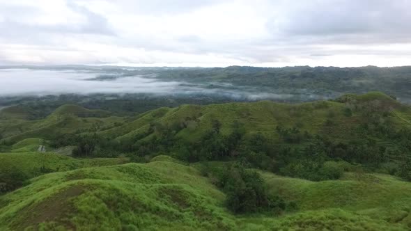 Aerial View of Grassland In The Philippines