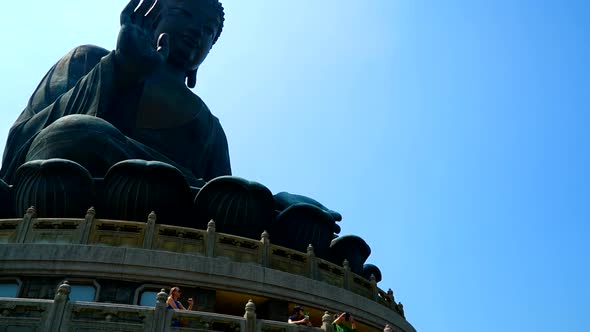 Big buddha statue in Hong Kong city