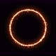 Fiery Yellow Red Ring on a Black Background - VideoHive Item for Sale