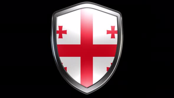 Georgia Emblem Transition with Alpha Channel - 4K Resolution