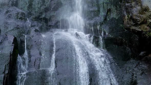 Small Waterfall In A Mountain Stream