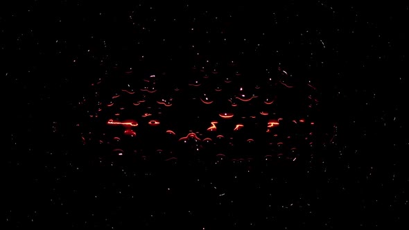 Water Droplets Shimmer From The Fire alt