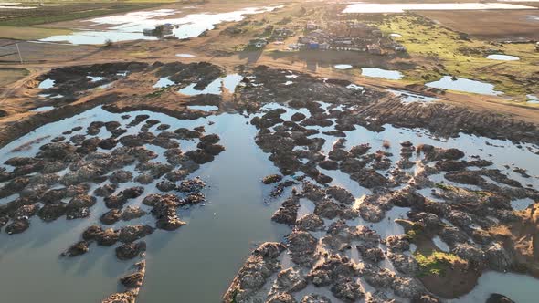 Farm Texture 4 K Aerial View