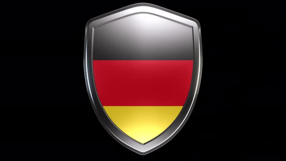 Germany Emblem Transition with Alpha Channel - 4K Resolution