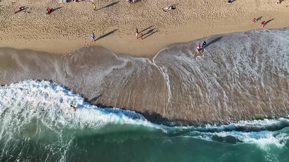 Summer Cleopatra Beach aerial view 4 K