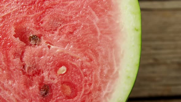 Close-up of halved watermelon