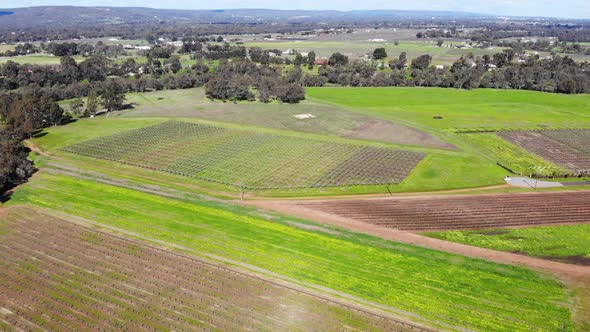 Aerial View of a Farmland in Australia