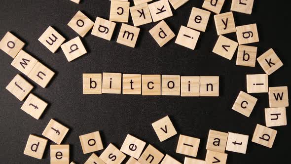 Many Letters Set up A Word «Bitcoin"