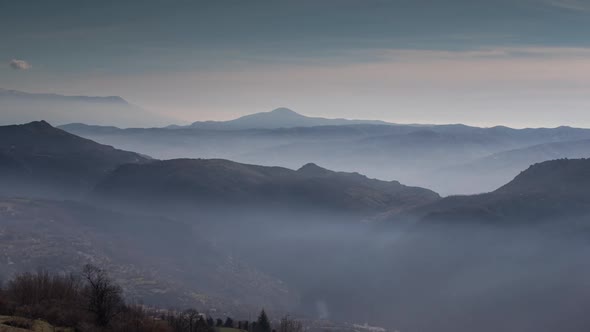 Las alpujarras spain granada mountains timelapse