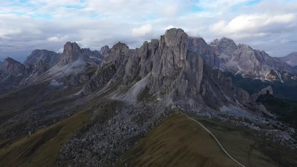 Above  Dolomites Alps ,Pass Giau,Italy