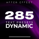 Dynamic Text Presets Pack - VideoHive Item for Sale