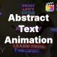 Abstract Text Animation \ FCPX - VideoHive Item for Sale