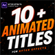 Dynamic Motion Titles & Lower Thirds Pack - VideoHive Item for Sale