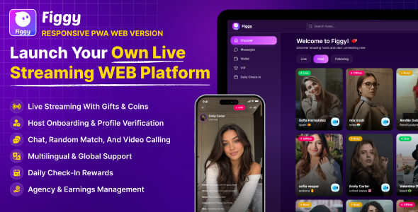 Figgy Web - Live Streaming & Video Chat PWA