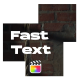 Fast Text Animation \ FCPX - VideoHive Item for Sale