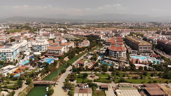 Flying over Luxury resorts