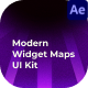 Modern Widget Maps UI Kit After Effect - VideoHive Item for Sale