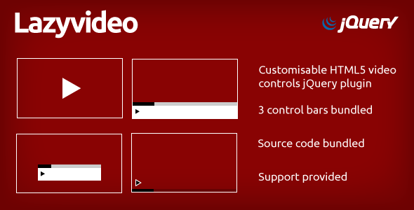 Lazyvideo - Konfigurowalne elementy sterujące wideo HTML5
