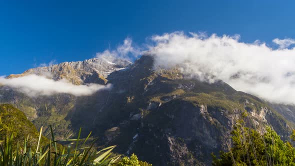 Mount in Milford Sound, New Zealand